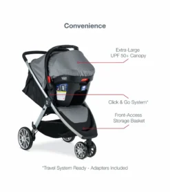 Britax B-Lively & B-Safe Gen2 FlexFit Travel System - Fog (SafeWash) 10 Britax B-Lively & B-Safe Gen2 FlexFit Travel System - Fog (SafeWash) -Britax || Graco || Maxi-Cosi Shop britax b lively b safe gen2 flexfit travel system fog safewash 181