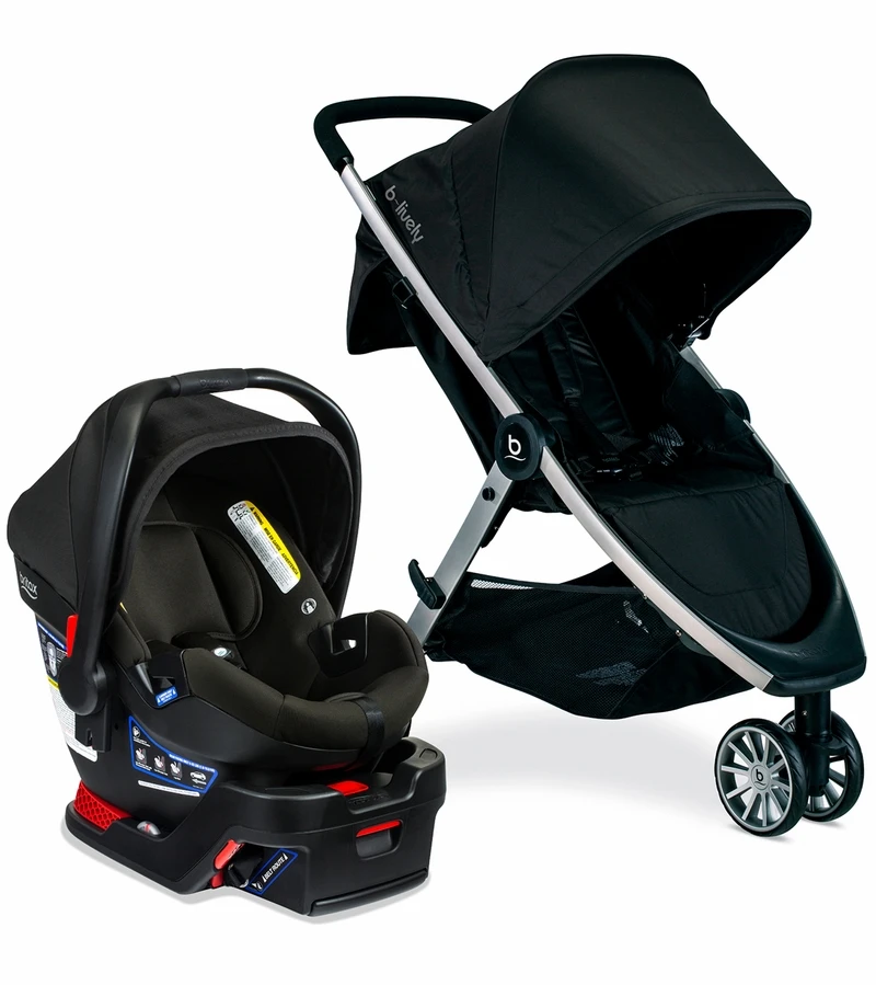 Britax B-Lively & B-Safe Gen2 Travel System - Eclipse Black SafeWash 1 Britax B-Lively & B-Safe Gen2 Travel System - Eclipse Black SafeWash