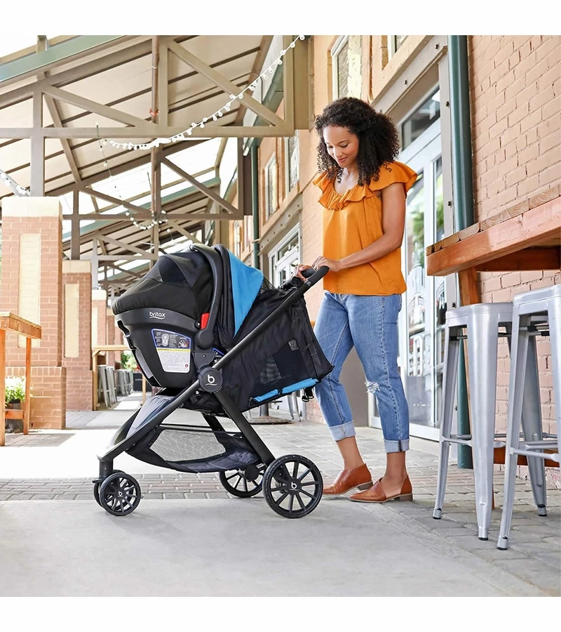 Britax B-Lively & B-Safe Ultra Travel System - Cool Flow Teal 2 Britax B-Lively & B-Safe Ultra Travel System - Cool Flow Teal - Image 2