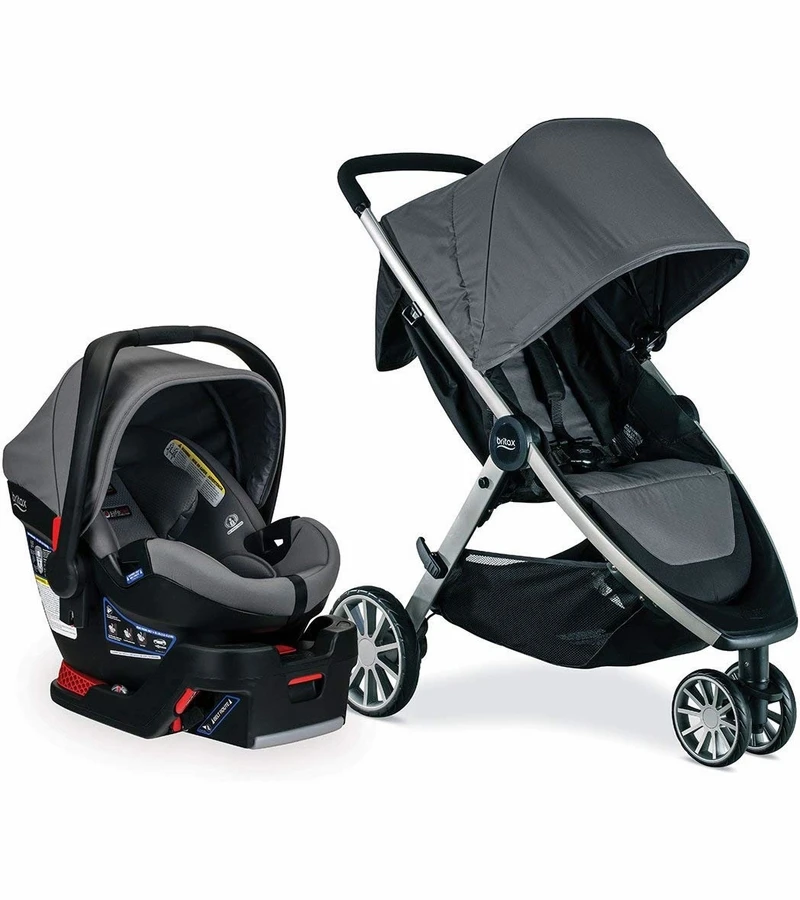 Britax B-Lively & B-Safe Ultra Travel System - Gris 1 Britax B-Lively & B-Safe Ultra Travel System - Gris