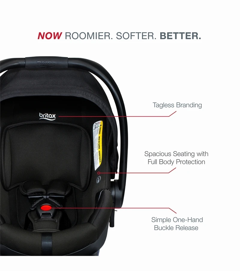 Britax B-Lively Double Stroller + B-Safe Gen2 Travel System - Dove / Black 5 Britax B-Lively Double Stroller + B-Safe Gen2 Travel System - Dove / Black - Image 5