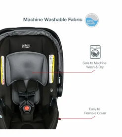 Britax B-Safe Gen2 Lightweight Infant Car Seat - Greystone (SafeWash) -Britax || Graco || Maxi-Cosi Shop britax b safe gen2 lightweight infant car seat greystone safewash 34