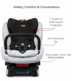 Britax Boulevard ClickTight Anti-Rebound Bar Convertible Car Seat - Clean Comfort 9 Britax Boulevard ClickTight Anti-Rebound Bar Convertible Car Seat - Clean Comfort -Britax || Graco || Maxi-Cosi Shop britax boulevard clicktight anti rebound bar convertible car seat clean comfort 51