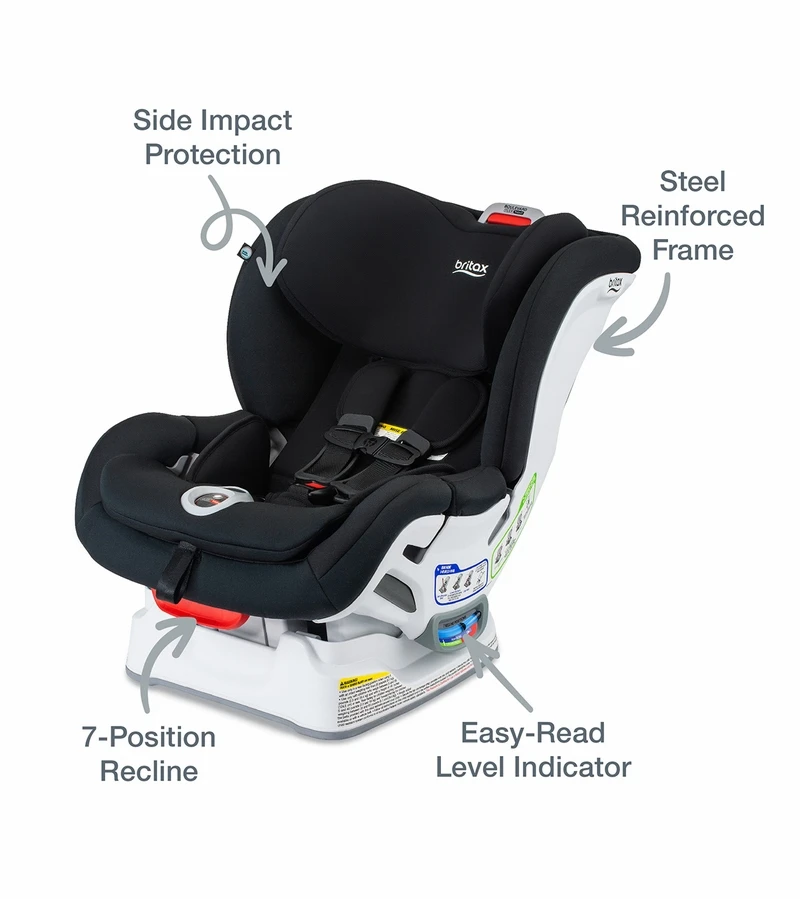 Britax Boulevard ClickTight Convertible Car Seat - Black Contour (SafeWash) 5 Britax Boulevard ClickTight Convertible Car Seat - Black Contour (SafeWash) - Image 5