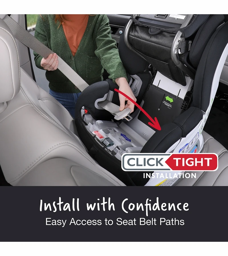 Britax Boulevard ClickTight Convertible Car Seat - Black Contour (SafeWash) 6 Britax Boulevard ClickTight Convertible Car Seat - Black Contour (SafeWash) - Image 6