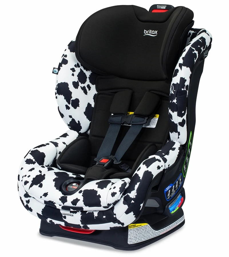 Britax Boulevard ClickTight Convertible Car Seat - Cowmooflage 2.0 (SafeWash) 3 Britax Boulevard ClickTight Convertible Car Seat - Cowmooflage 2.0 (SafeWash) - Image 3