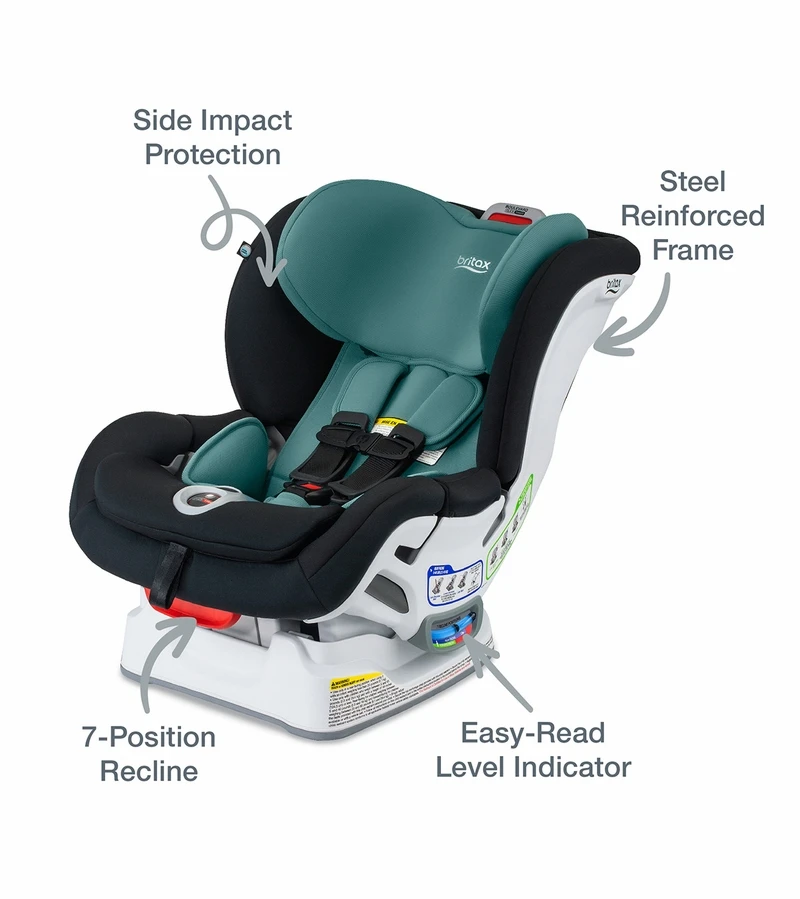 Britax Boulevard ClickTight Convertible Car Seat - Green Contour (SafeWash) 5 Britax Boulevard ClickTight Convertible Car Seat - Green Contour (SafeWash) - Image 5