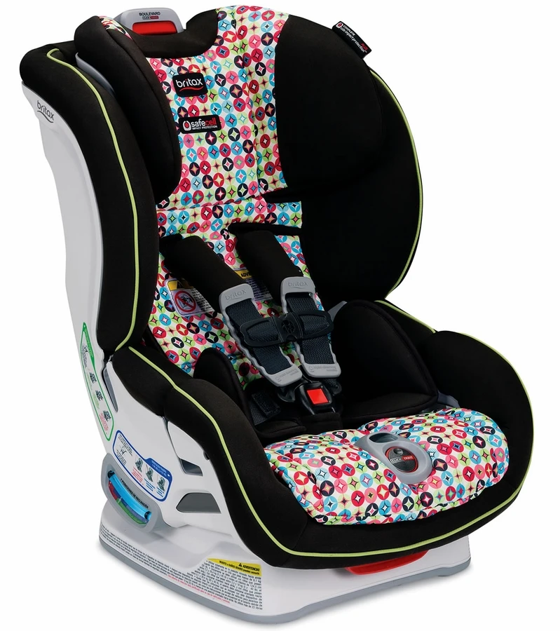 Britax Boulevard ClickTight Convertible Car Seat - Kaleidoscope 2 Britax Boulevard ClickTight Convertible Car Seat - Kaleidoscope - Image 2