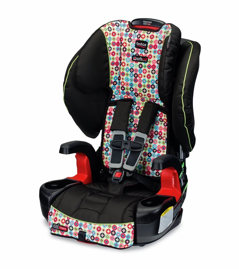 Britax Frontier ClickTight Harness Booster Car Seat - Kaleidoscope 2 Britax Frontier ClickTight Harness Booster Car Seat - Kaleidoscope - Image 2