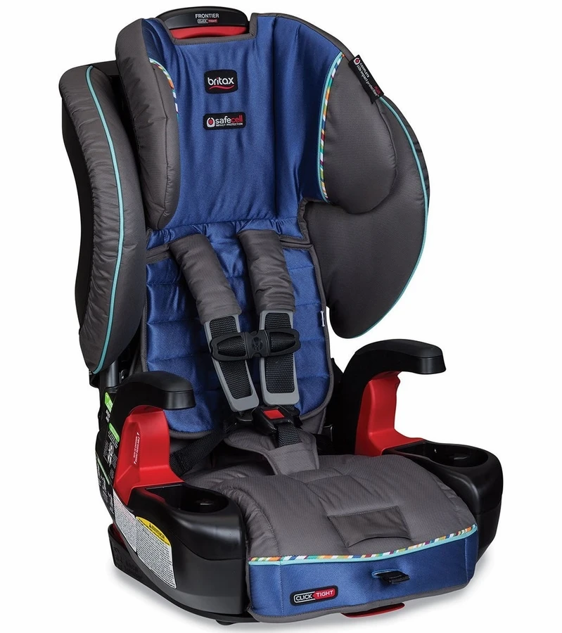 Britax Frontier Clicktight Harness Booster Car Seat - Liberty Sapphire 1 Britax Frontier Clicktight Harness Booster Car Seat - Liberty Sapphire