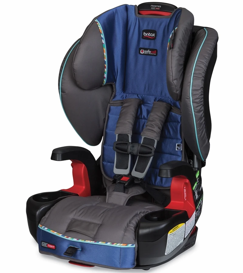 Britax Frontier Clicktight Harness Booster Car Seat - Liberty Sapphire 3 Britax Frontier Clicktight Harness Booster Car Seat - Liberty Sapphire - Image 3