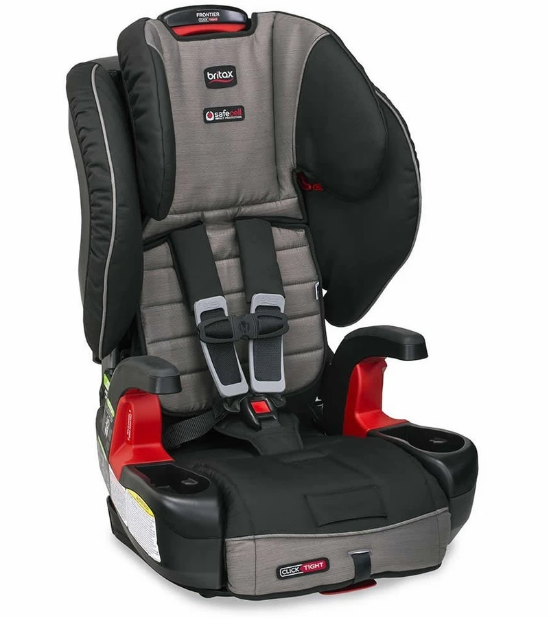 Britax Frontier ClickTight Harness Booster Car Seat - Slate Strie 1 Britax Frontier ClickTight Harness Booster Car Seat - Slate Strie