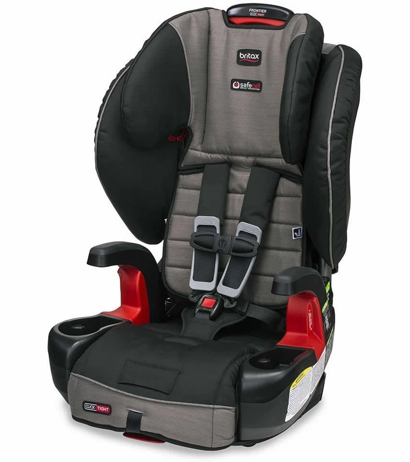 Britax Frontier ClickTight Harness Booster Car Seat - Slate Strie 3 Britax Frontier ClickTight Harness Booster Car Seat - Slate Strie - Image 3