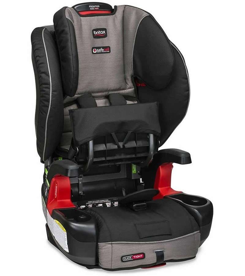 Britax Frontier ClickTight Harness Booster Car Seat - Slate Strie 4 Britax Frontier ClickTight Harness Booster Car Seat - Slate Strie - Image 4