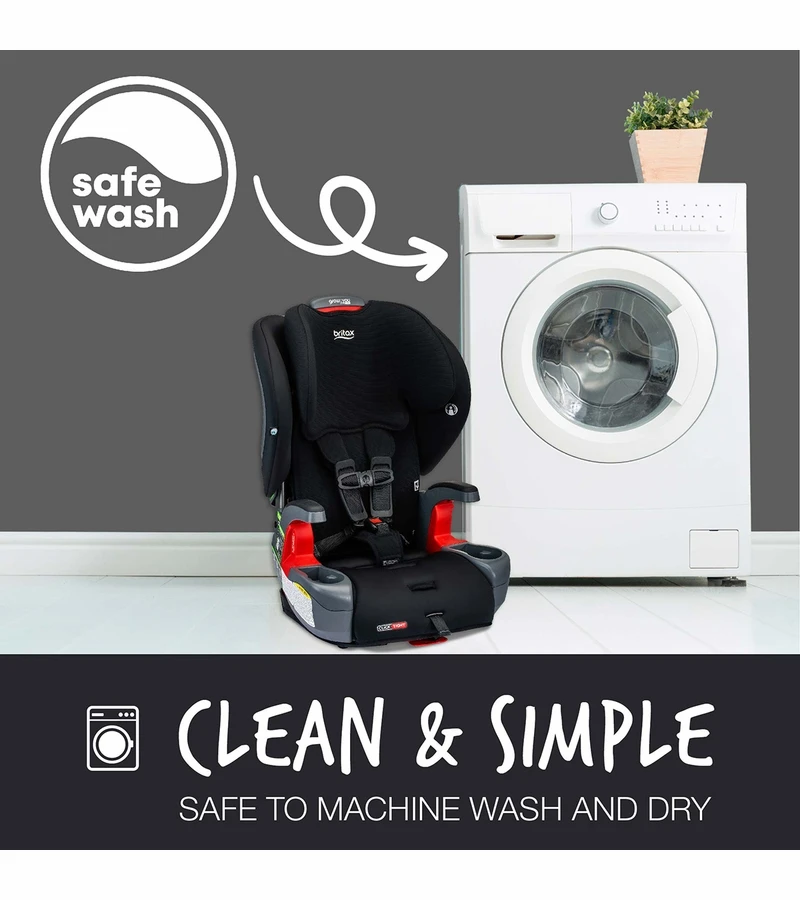 Britax Grow With You ClickTight Harness Booster Car Seat - Black Contour 4 Britax Grow With You ClickTight Harness Booster Car Seat - Black Contour - Image 4