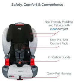 Britax Grow With You Clicktight Harness Booster Car Seat - Clean Comfort [New Version Of The Frontier] -Britax || Graco || Maxi-Cosi Shop britax grow with you clicktight harness booster car seat clean comfort new version of the frontier 45