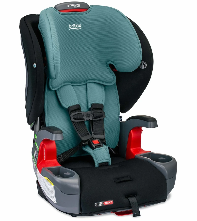 Britax Grow With You ClickTight Harness Booster Car Seat - Green Contour 1 Britax Grow With You ClickTight Harness Booster Car Seat - Green Contour
