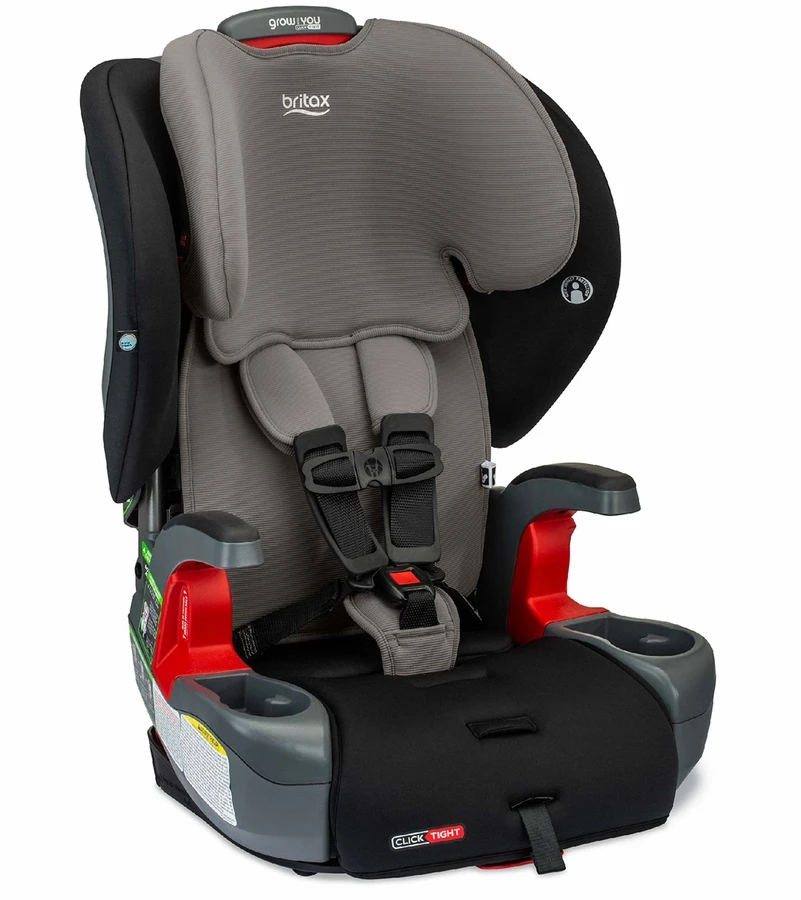 Britax Grow With You ClickTight Harness Booster Car Seat - Grey Contour 1 Britax Grow With You ClickTight Harness Booster Car Seat - Grey Contour