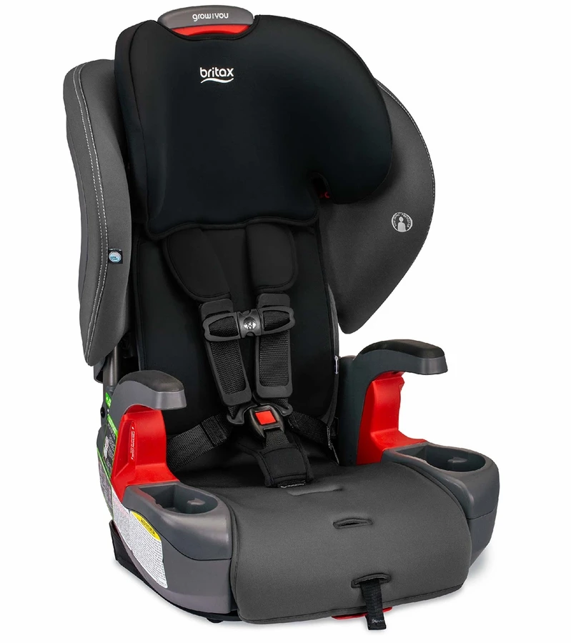 Britax Grow With You Clicktight Harness Booster Car Seat - Mod Black SafeWash 1 Britax Grow With You Clicktight Harness Booster Car Seat - Mod Black SafeWash
