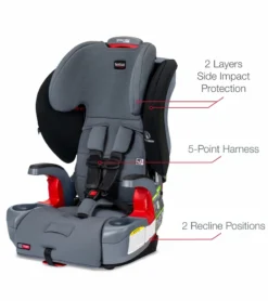 Britax Grow With You ClickTight Harness Booster Car Seat - Otto SafeWash (Flame Retardant-Free) (Albee Exclusive) [New Version Of The Frontier] -Britax || Graco || Maxi-Cosi Shop britax grow with you clicktight harness booster car seat otto safewash flame retardant free albee exclusive new version of the frontier 51
