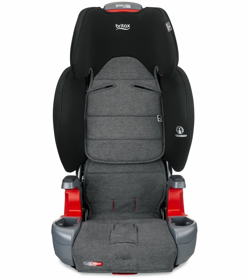 Britax Grow With You Clicktight Harness Booster Car Seat - StayClean Gray 4 Britax Grow With You Clicktight Harness Booster Car Seat - StayClean Gray - Image 4