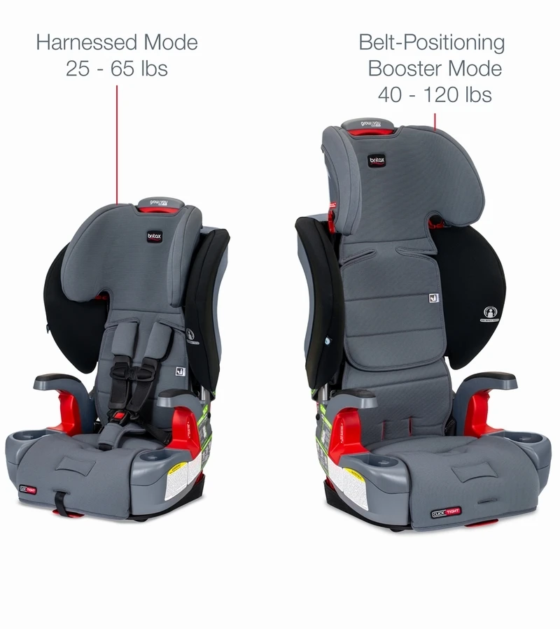 Britax Grow With You ClickTight Harness Booster Car Seat + Vehicle Seat Protector - Otto SafeWash (Albee Exclusive) 2 Britax Grow With You ClickTight Harness Booster Car Seat + Vehicle Seat Protector - Otto SafeWash (Albee Exclusive) - Image 2