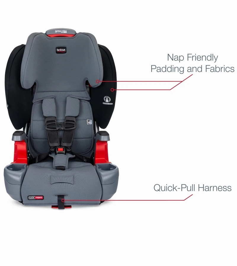 Britax Grow With You ClickTight Harness Booster Car Seat + Vehicle Seat Protector - Otto SafeWash (Albee Exclusive) 5 Britax Grow With You ClickTight Harness Booster Car Seat + Vehicle Seat Protector - Otto SafeWash (Albee Exclusive) - Image 5