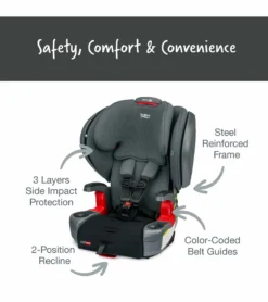 Britax Grow With You ClickTight Plus Harness Booster Car Seat - Black Ombre 9 Britax Grow With You ClickTight Plus Harness Booster Car Seat - Black Ombre -Britax || Graco || Maxi-Cosi Shop britax grow with you clicktight plus harness booster car seat black ombre 77