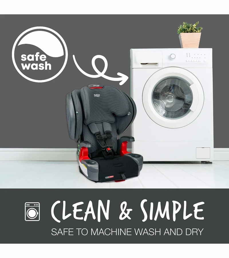 Britax Grow With You ClickTight Plus Harness Booster Car Seat - Black Ombre 4 Britax Grow With You ClickTight Plus Harness Booster Car Seat - Black Ombre - Image 4