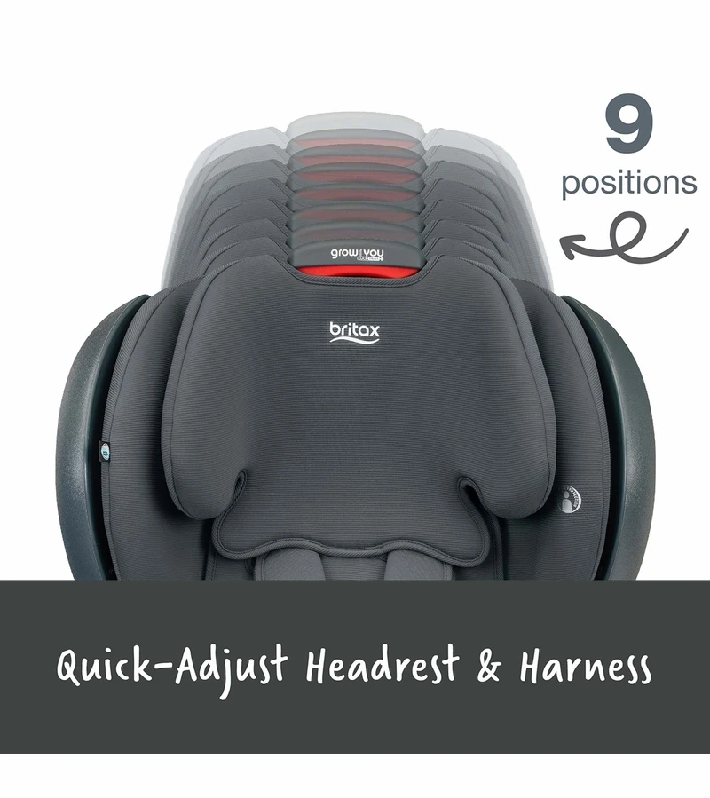 Britax Grow With You ClickTight Plus Harness Booster Car Seat - Black Ombre 5 Britax Grow With You ClickTight Plus Harness Booster Car Seat - Black Ombre - Image 5