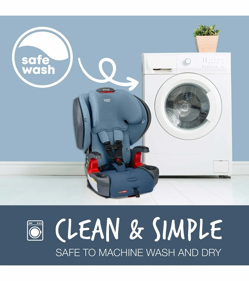 Britax Grow With You ClickTight Plus Harness Booster Car Seat - Blue Ombre 4 Britax Grow With You ClickTight Plus Harness Booster Car Seat - Blue Ombre - Image 4