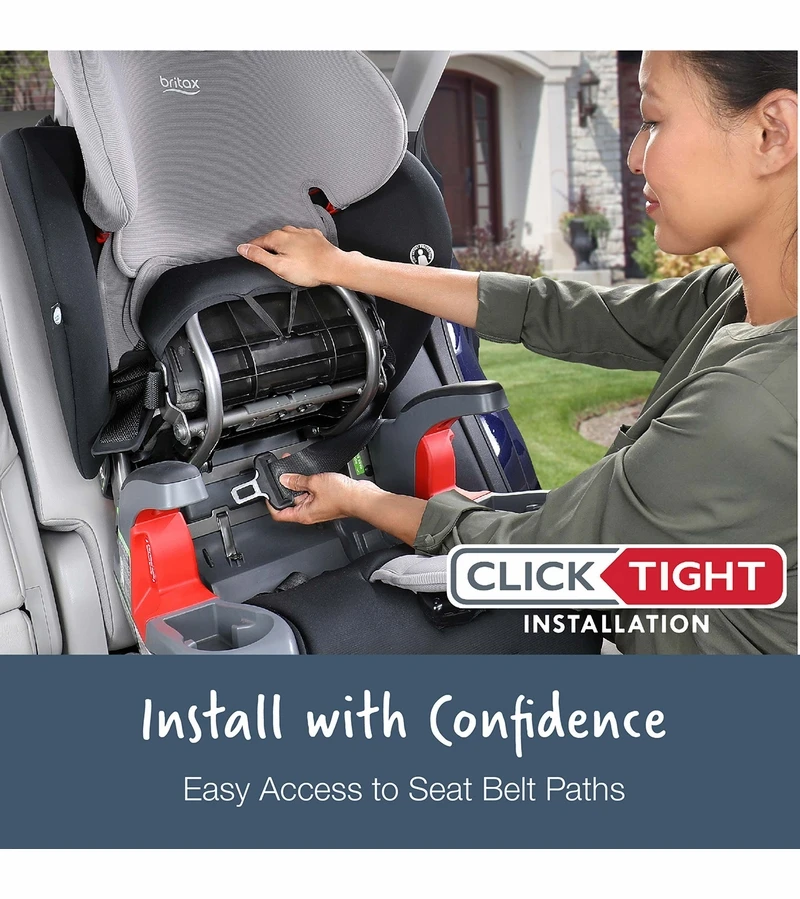 Britax Grow With You ClickTight Plus Harness Booster Car Seat - Blue Ombre 6 Britax Grow With You ClickTight Plus Harness Booster Car Seat - Blue Ombre - Image 6