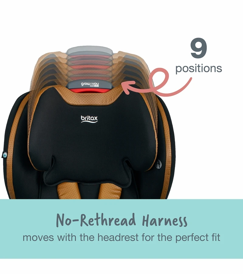 Britax Grow With You ClickTight Premium Harness Booster Car Seat - Ace Black (SafeWash + StayClean) 5 Britax Grow With You ClickTight Premium Harness Booster Car Seat - Ace Black (SafeWash + StayClean) - Image 5