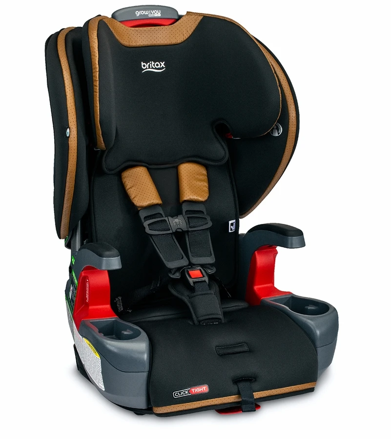 Britax Grow With You ClickTight Premium Harness Booster Car Seat - Ace Black (SafeWash + StayClean) 1 Britax Grow With You ClickTight Premium Harness Booster Car Seat - Ace Black (SafeWash + StayClean)