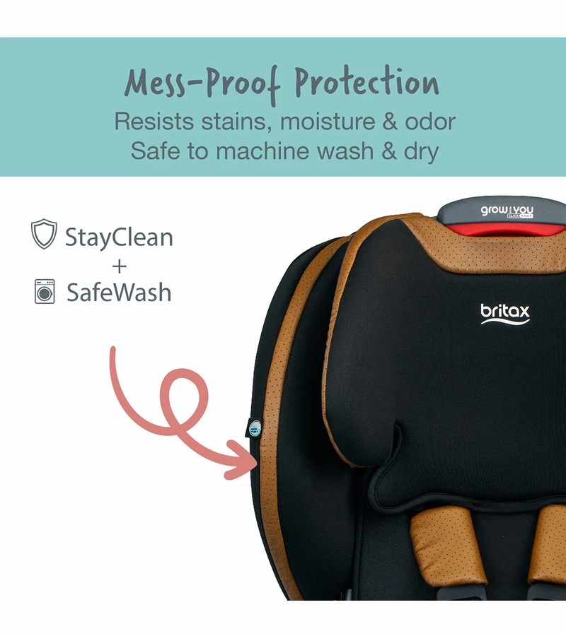 Britax Grow With You ClickTight Premium Harness Booster Car Seat - Ace Black (SafeWash + StayClean) 4 Britax Grow With You ClickTight Premium Harness Booster Car Seat - Ace Black (SafeWash + StayClean) - Image 4