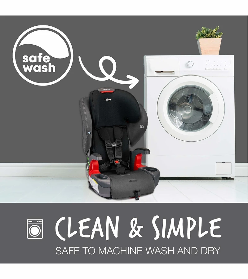 Britax Grow With You Harness Booster Car Seat - Mod Black SafeWash 6 Britax Grow With You Harness Booster Car Seat - Mod Black SafeWash - Image 6