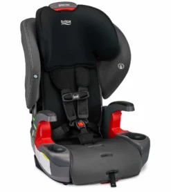 Britax Grow With You Harness Booster Car Seat - Mod Black SafeWash
