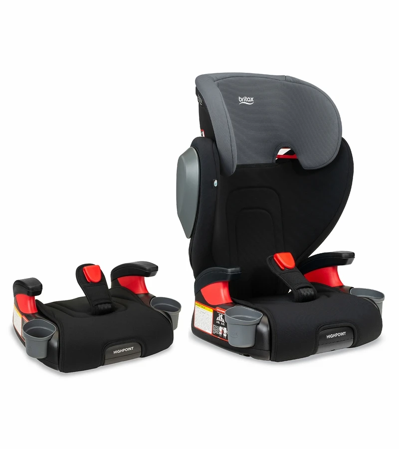 Britax Highpoint 2-Stage Belt Positioning Booster Car Seat - Black Ombre 1 Britax Highpoint 2-Stage Belt Positioning Booster Car Seat - Black Ombre