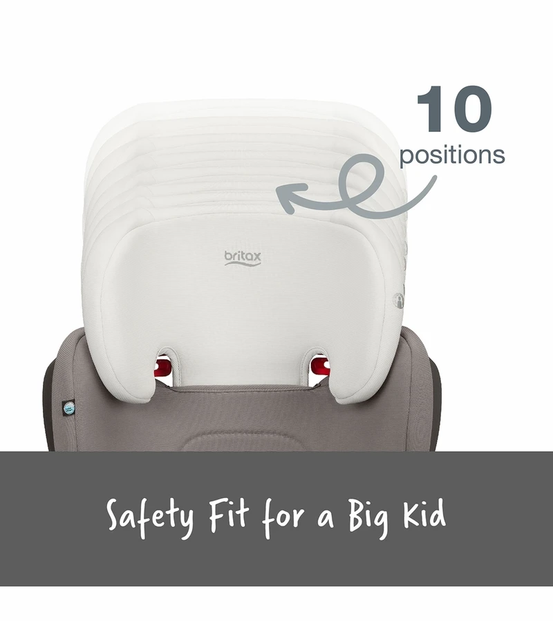 Britax Highpoint 2-Stage Belt Positioning Booster Car Seat - Gray Ombre 4 Britax Highpoint 2-Stage Belt Positioning Booster Car Seat - Gray Ombre - Image 4