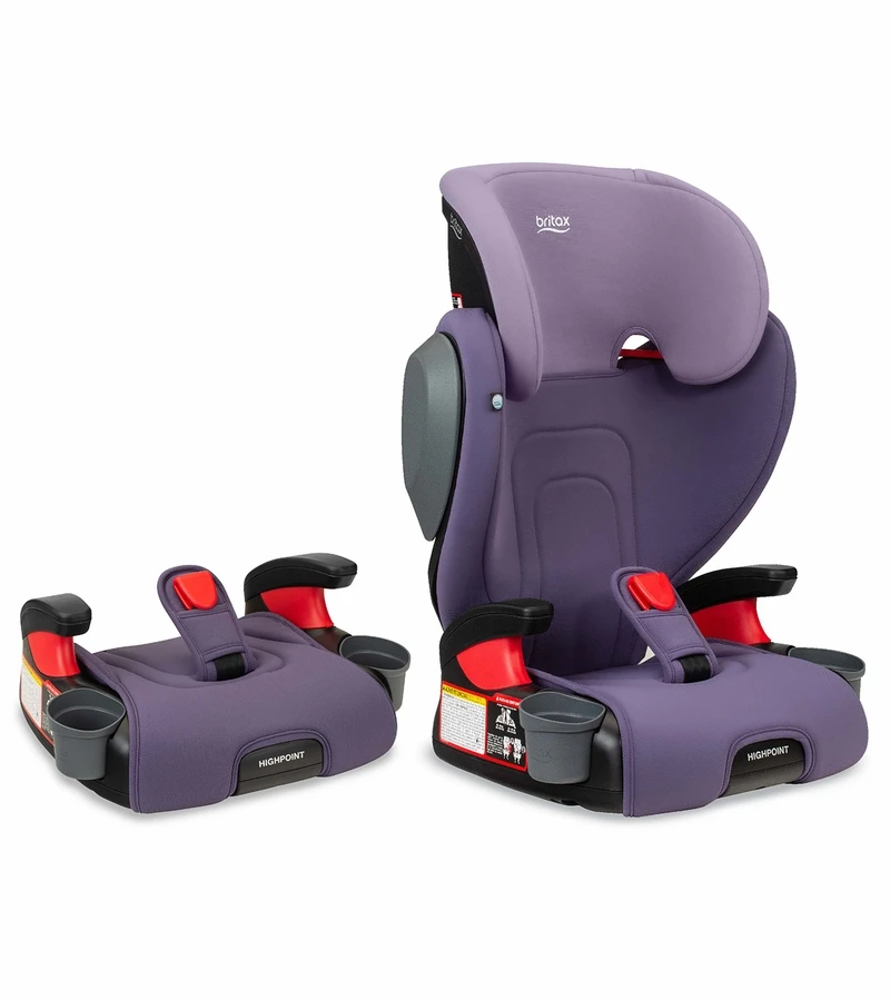 Britax Highpoint 2-Stage Belt Positioning Booster Car Seat - Purple Ombre 1 Britax Highpoint 2-Stage Belt Positioning Booster Car Seat - Purple Ombre