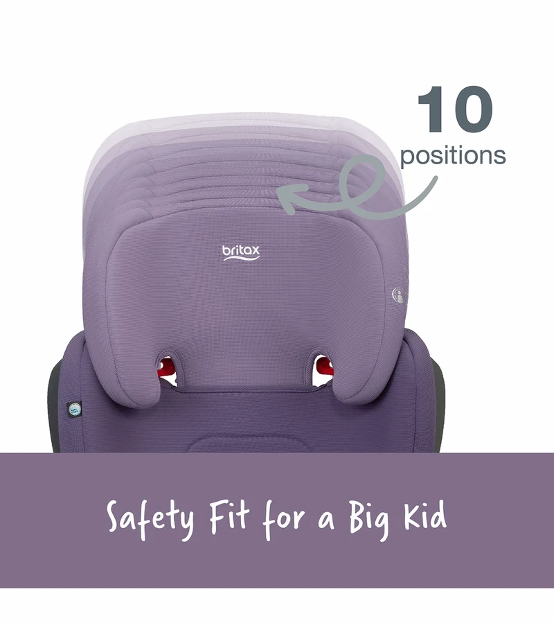 Britax Highpoint 2-Stage Belt Positioning Booster Car Seat - Purple Ombre 4 Britax Highpoint 2-Stage Belt Positioning Booster Car Seat - Purple Ombre - Image 4