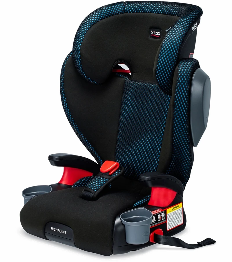 Britax Highpoint High Back Belt Positioning Booster Car Seat - Cool Flow Teal 2 Britax Highpoint High Back Belt Positioning Booster Car Seat - Cool Flow Teal - Image 2