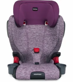 Britax Highpoint High Back Belt Positioning Booster Car Seat - Mulberry