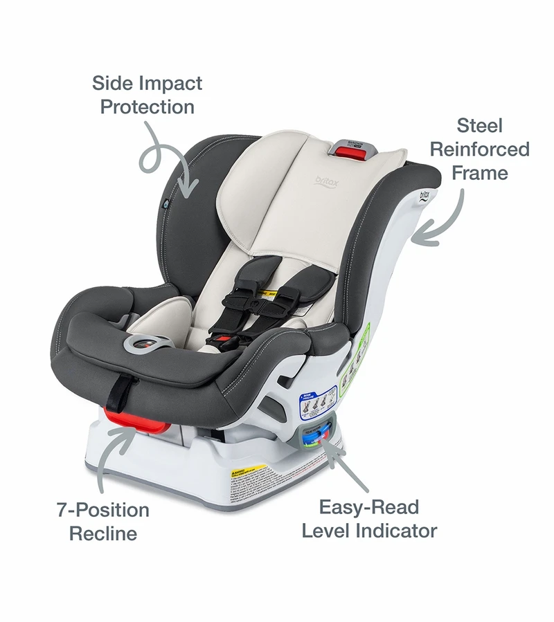 Britax Marathon Clicktight Convertible Car Seat - Mod Ivory (SafeWash) 2 Britax Marathon Clicktight Convertible Car Seat - Mod Ivory (SafeWash) - Image 2