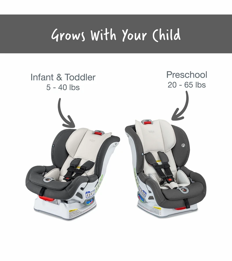 Britax Marathon Clicktight Convertible Car Seat - Mod Ivory (SafeWash) 3 Britax Marathon Clicktight Convertible Car Seat - Mod Ivory (SafeWash) - Image 3