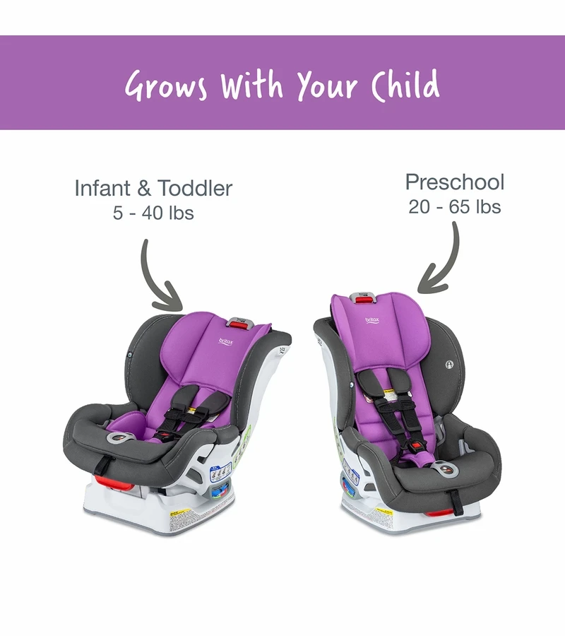 Britax Marathon Clicktight Convertible Car Seat - Mod Purple (SafeWash) 3 Britax Marathon Clicktight Convertible Car Seat - Mod Purple (SafeWash) - Image 3