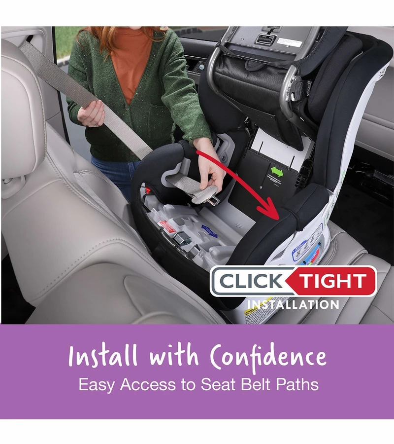 Britax Marathon Clicktight Convertible Car Seat - Mod Purple (SafeWash) 5 Britax Marathon Clicktight Convertible Car Seat - Mod Purple (SafeWash) - Image 5