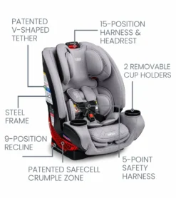Britax One4Life ClickTight All-in-One Car Seat - Diamond Quilted Gray -Britax || Graco || Maxi-Cosi Shop britax one4life clicktight all in one car seat diamond quilted gray 9