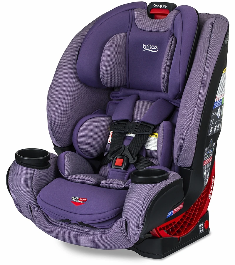 Britax One4Life Clicktight All-in-One Convertible Car Seat - Plum (Safewash) 2 Britax One4Life Clicktight All-in-One Convertible Car Seat - Plum (Safewash) - Image 2