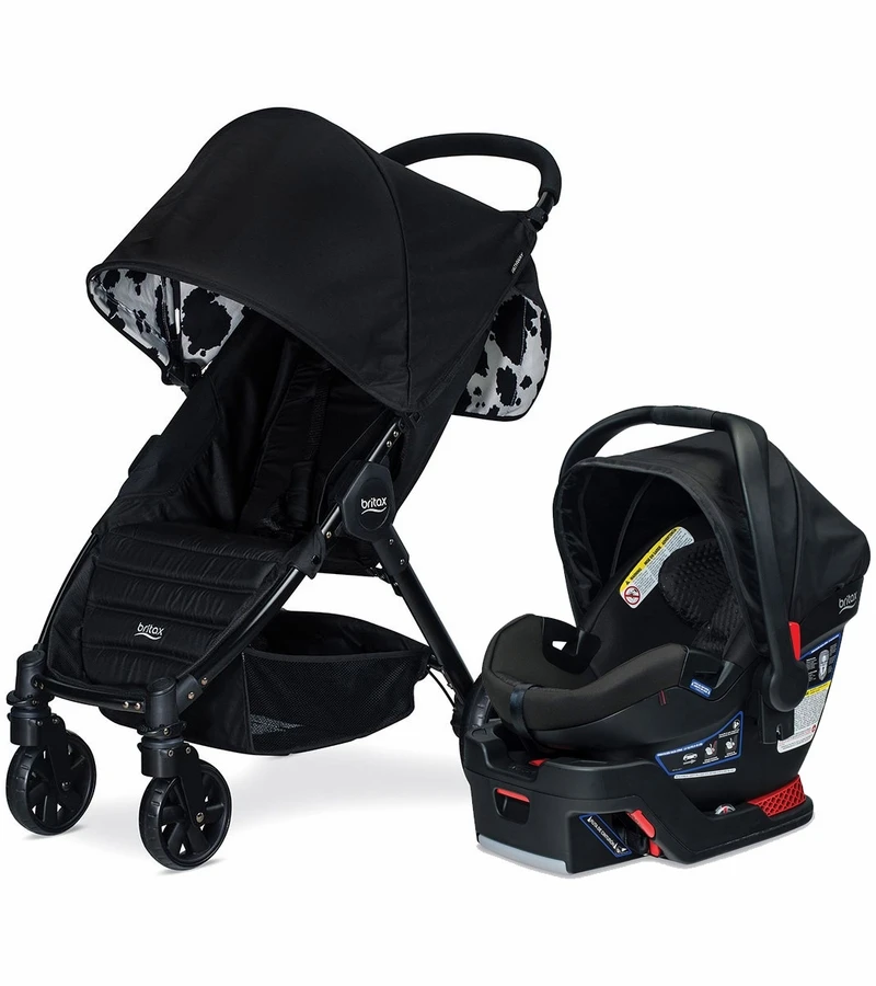 Britax Pathway Stroller + B-Safe Ultra Travel System Bundle - Cowmooflage / Midnight 1 Britax Pathway Stroller + B-Safe Ultra Travel System Bundle - Cowmooflage / Midnight